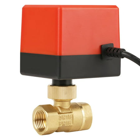 HVAC End Hot for Flow Control HVAC Fan Coil Cold Water System Control Motorized Ball Valve DC 12V Quick Disassembly Low Noise 1.6Mpa DN15 Ball Valve 